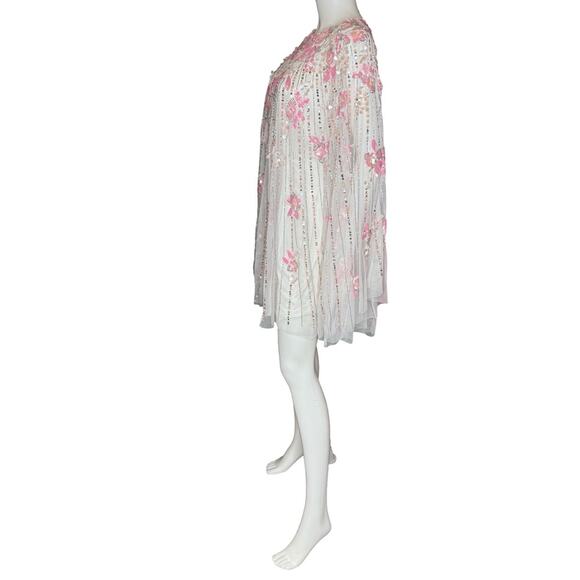 Mac Duggal Ivory High Neck Embellished Trapeze Dress 5917 Women’s Sz 6 NWT - Picture 5 of 8